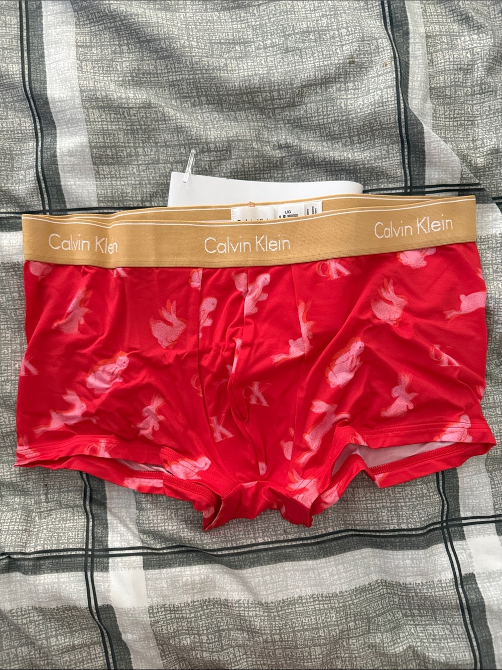 Calvin Klein year of the rebit edition Red Gold Logo Waistband Boxer Briefs